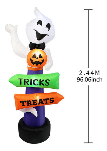Decoración Inflable De De Halloween, Calabaza Soplada,