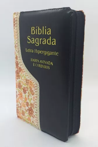 Bíblia Sagrada - Letra Hiper Gigante - Harpa E Corinhos - Luxo