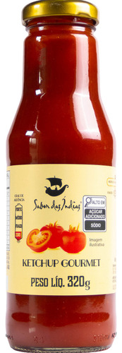 Ketchup Sabor das Índias gourmet vidro 320g