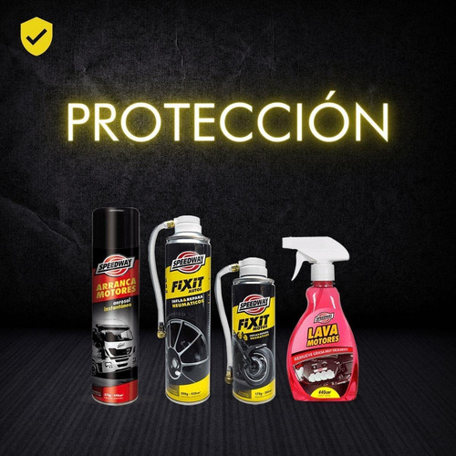 Imagen 5 de 6 de Infla Y Repara Neumaticos Auto Speedway Aerosol X300gr X6un