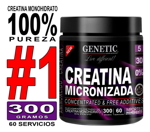 Creatina 300 Gs Ultimate Fuerza Y Crecimiento Muscular Magro