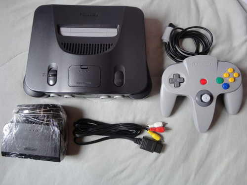 Nintendo 64 + 1 Controle + Super Mario 64//