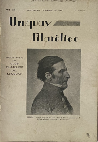 Uruguay Filatélico Nº 67 - 70 1949, Revista Del Cfu, Rba