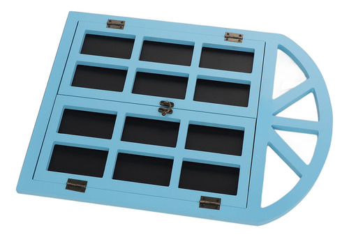 Placa De Lousa Azul Falsa Para Janela Preta Versátil