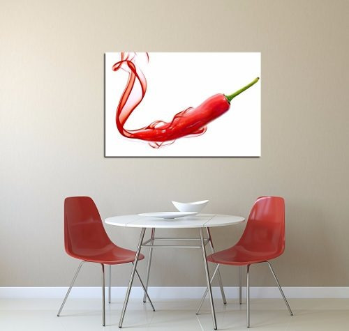 Vinilo Decorativo 30x45cm Aji Picante Restaurante Chile