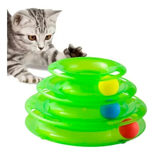 Práctico Juguete Con Pelotas Para Gatos