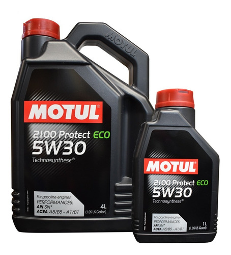 Aceite Sintético 5w30 Auto Motul 2100 Protect Eco Kit 5lts