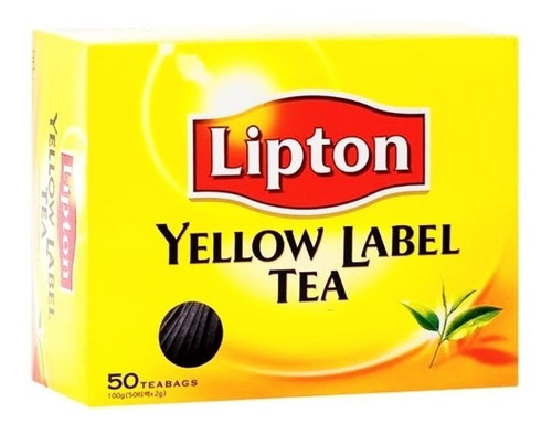 Te Lipton Negro Yellow Label X 50 Saquitos 100 Grs Importado