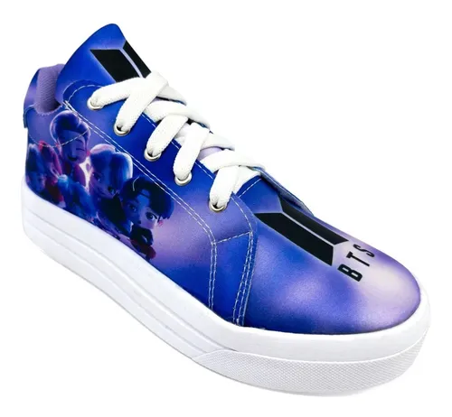 comprar Tenis Bt21 Bts Army K-pop Agujetas Clasicos 422-2-mbts