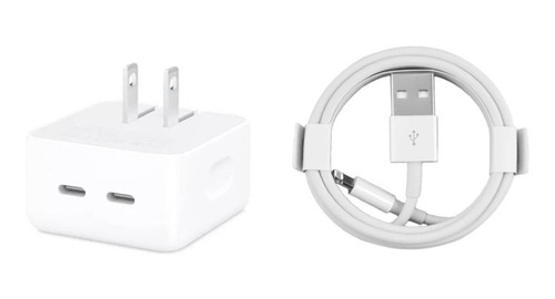 Cable 1m Y Adaptador 35w Original Para iPhone X A Usb C