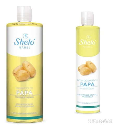 Shampoo De Papa Y Acondicionador De Papa Para Cabello Sheló