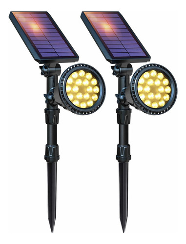 Luces Solares Para Exteriores, Mejoradas, 18 Led, Focos...