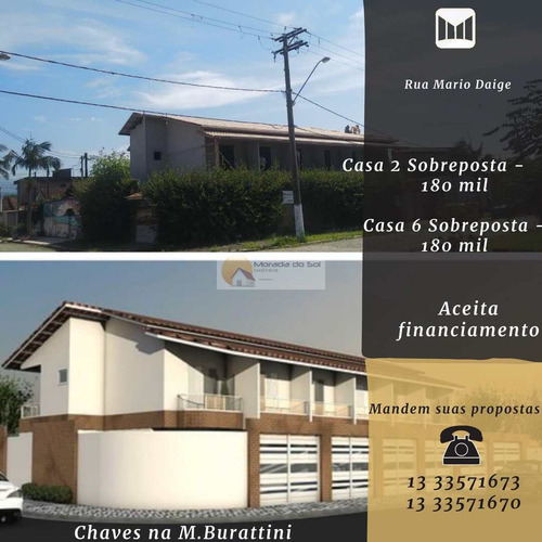 Sobrado Com 2 Dorms, Maracanã, Praia Grande - R$ 255 Mil, Cod: 5550 - V5550