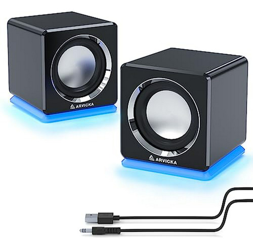 Altavoces De Pc Con Led Y Conexión Usb