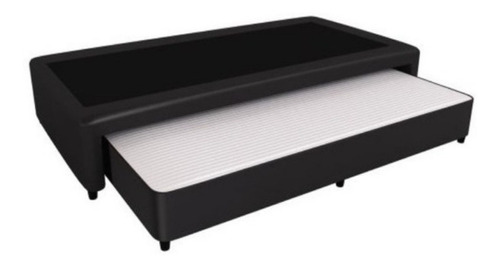 Sommier Divan Carro Cama Marinera Mussa Urania Negro 90x190