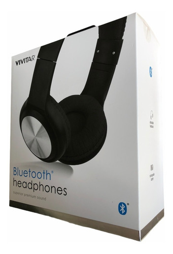 Audífonos Bluetooth Vivitar V50018bt Black Superior Premium