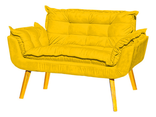 Aleta decorativa para recepción, oficina, colores de gamuza, color amarillo, diseño de tela LISA DE GAMUZA