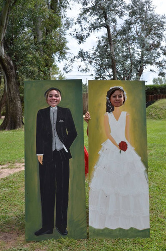Novios Pintados A Mano