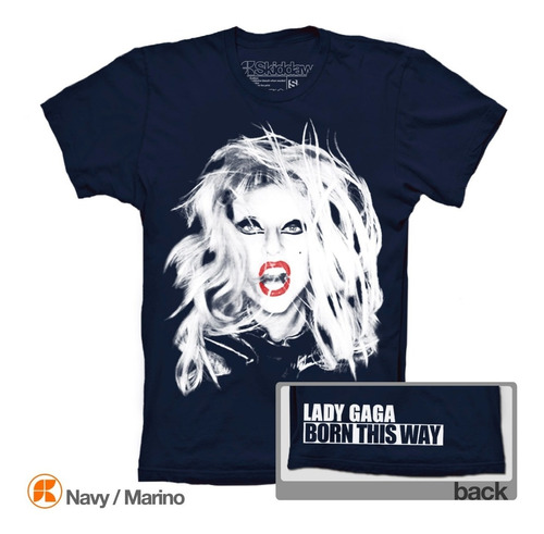 Lady Gaga Playeras Born This Way Album Face Little Monsters