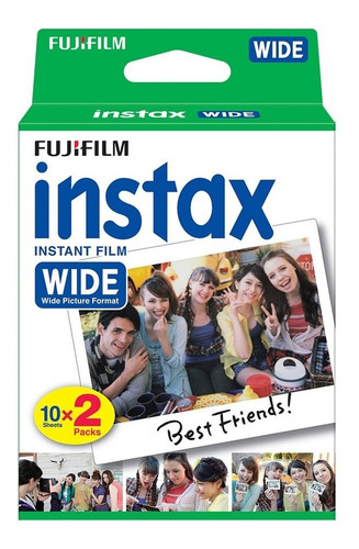 Filme Instantâneo Fujifilm Instax Wide Pack C/ 20 Fotos -