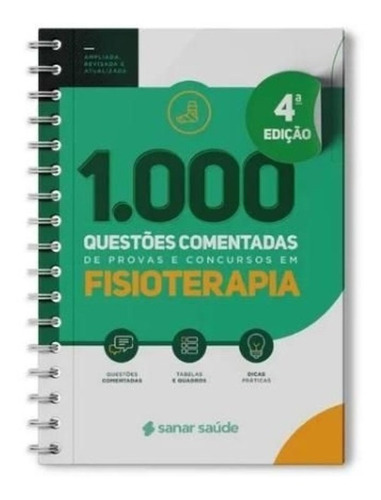 1.000 Questões Fisioterapia 2021 - 4ª Ed. - Sanar Editora