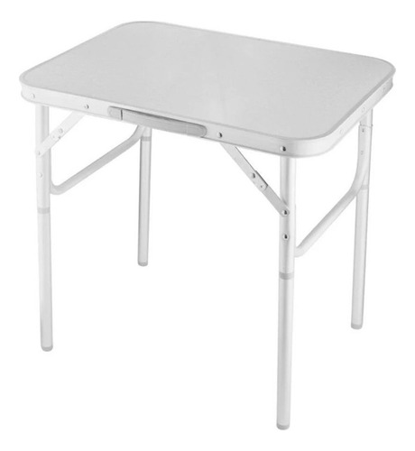Palisad portátil mesa dobrável alumínio cor Branco 90cm x 60cm x 70cm 