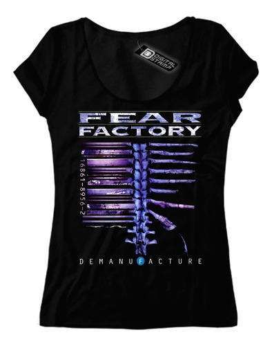 Remera Mujer Fear Factory 1 Demanufacture Premium Dtg