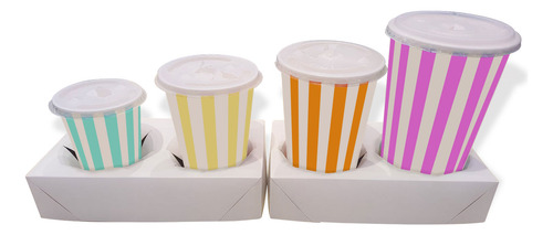Porta 2 Copos Suco Delivery Papel Cartão - 300un