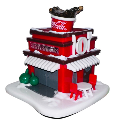 Villa Navideña Coca Cola 2024 Con 8 Latas De Refresco 235ml