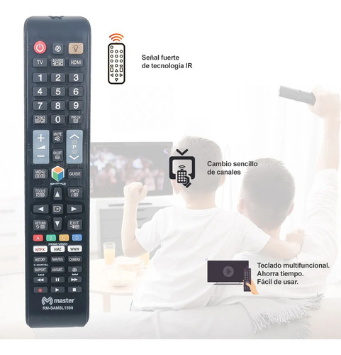 Control Remoto Para Smart Tv Samsung Rm-samsl1598