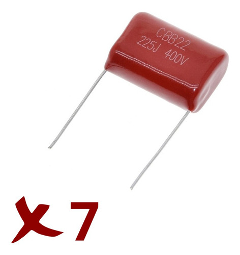 Capacitor De Polipropileno 2.2uf 400v 225j X7und