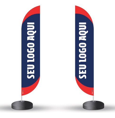 Wind Banner (flag Banner) 3 Metros - Personalizado