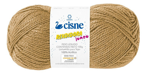 Lana Cisne Rendidora Jumbo X 5 Ovillos - 500gr Por Color Color Marron Claro 08051