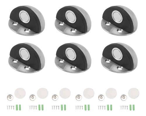 Tope De Puerta Niquel Media Luna De Alta Calidad (6un)