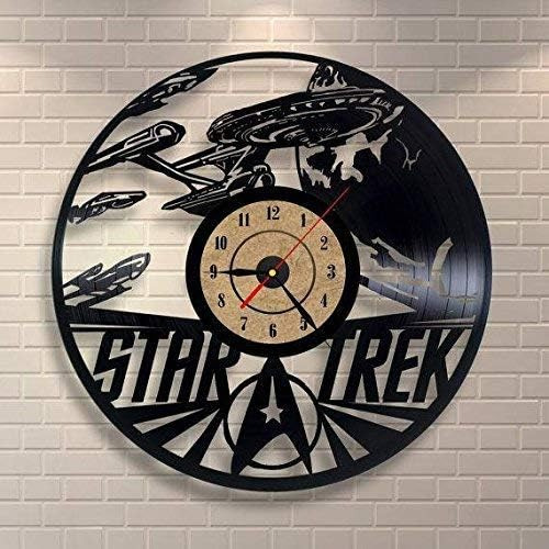 Xiaojun Reloj De Pared Con Disco De Vinilo De Star Trek: Obt