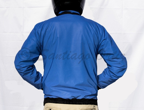 Chaqueta Reflectiva - Impermeable Azul Rey
