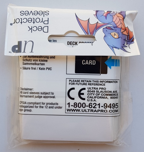 Imagen 2 de 2 de Micas Ultra Pro Small Deck Protector White - Blanco