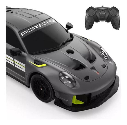 Coche Porsche 911 Gt2 Rs Rastar 1:24 Rc Control Remoto Gris