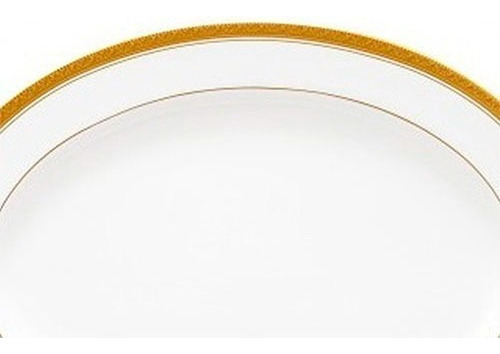 Platon Oval De Porcelana Crestwood Gold 40 Cm Noritake