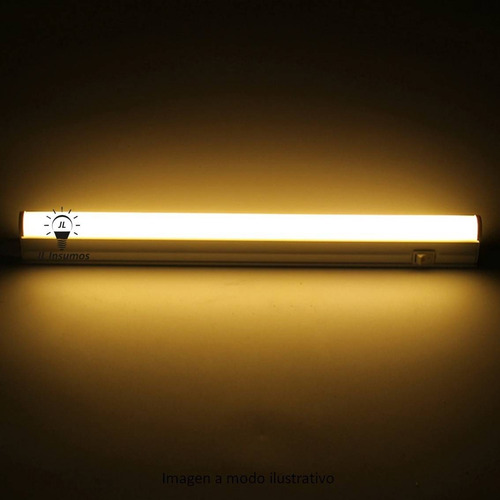 Imagen 3 de 4 de Liston Led T5 Con Tecla 13w 90cm Luz Calida