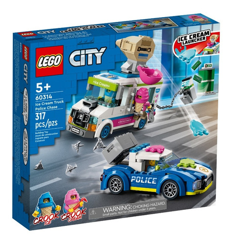 Lego City Persecucion Policial A Camion Patrulla /317 Piezas