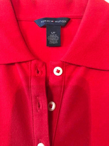 Chomba Tommy Hilfiger Mujer Nueva Original Roja Talle S