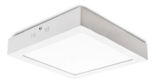 Pack 10 U Panel Exterior Led Sica Cuadrado 18w 220 Luz Cálid