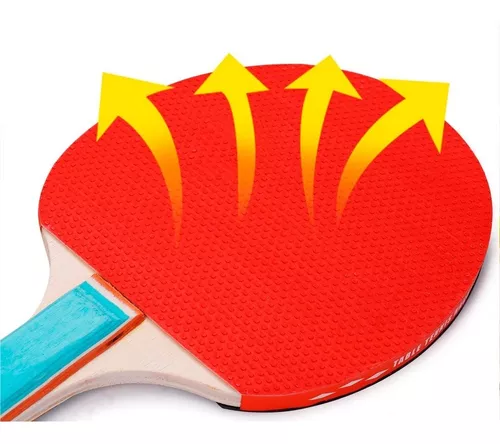 Raquete Tenis de Mesa Kit Ping Pong Raquetes com Duas Bolinhas de