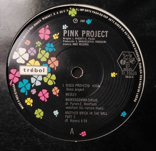 Pink Project Mammagamma - Sirius & Another Brick In The (Usado)