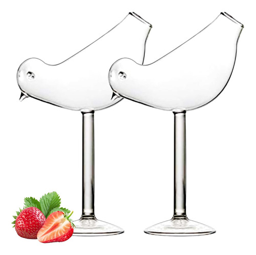 Linall Vaso De Coctel - Creative Bird Design - Juego De 2 Co