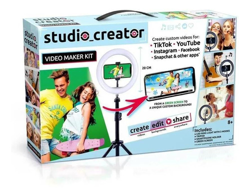 Maleta Kit Influencer Studio Creator - Fun Divirta-se