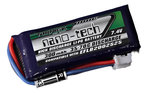 Rc Turnigy 2s De 300mah De Nano-tech 35 ~ 70 C Lipo Pack