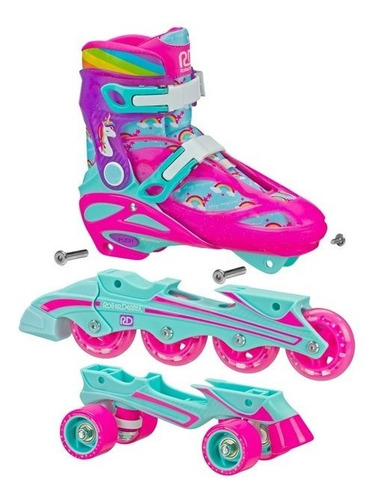 Imagen 3 de 3 de Patines Ajustables Roller Derby Para Niñas Originales