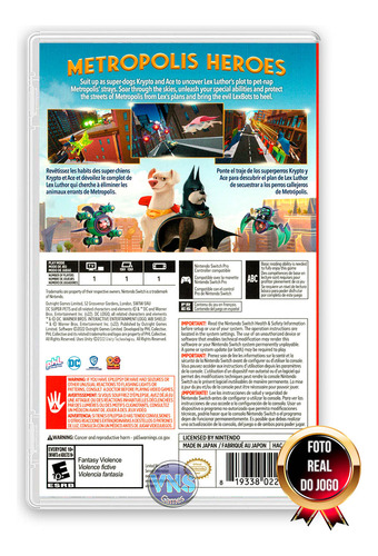 Dc League Of Super Pets Adventure Of Krypto And Ace - Switch